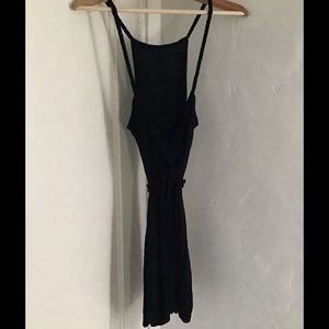 Black straps dress